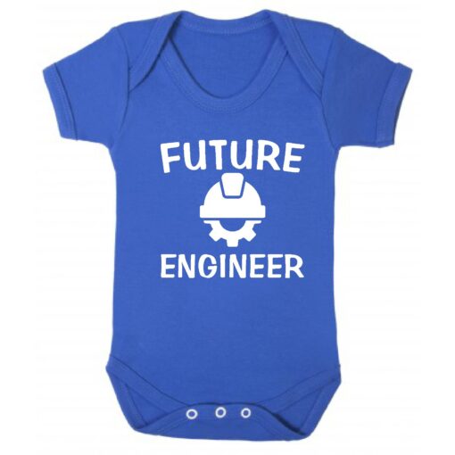 Future Engineer Short Sleeve Baby Vest Royal Blue