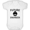 Future Engineer Short Sleeve Baby Vest White