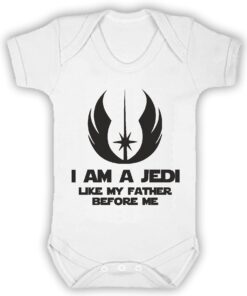 I Am A Jedi Like My Father Before Me Short Sleeve Baby Vest White